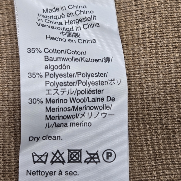 J. Crew Women's Camel Wool/Cotton/Polyester Knit Classic Cardigan Size XXS - Picture 6 of 6